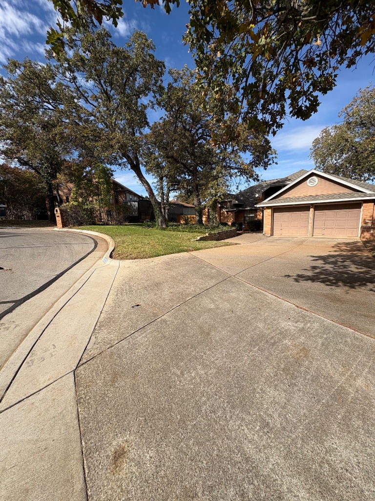 leaf removal arlington tx fall yard cleanup clean driveway after