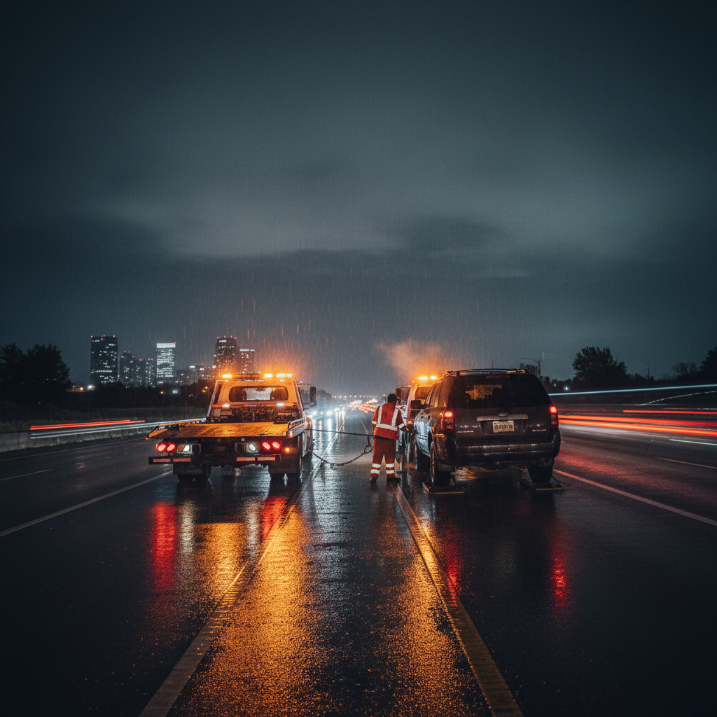 Efficient roadside setup and vehicle protection
