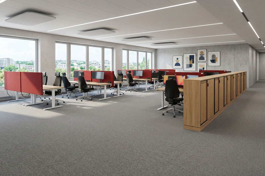 Modern office with SA Möbler