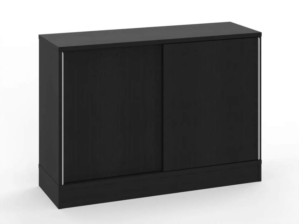 Skåp 120, skjutdörrar med metallisthandtag och sockel från SA Möbler - bild 4