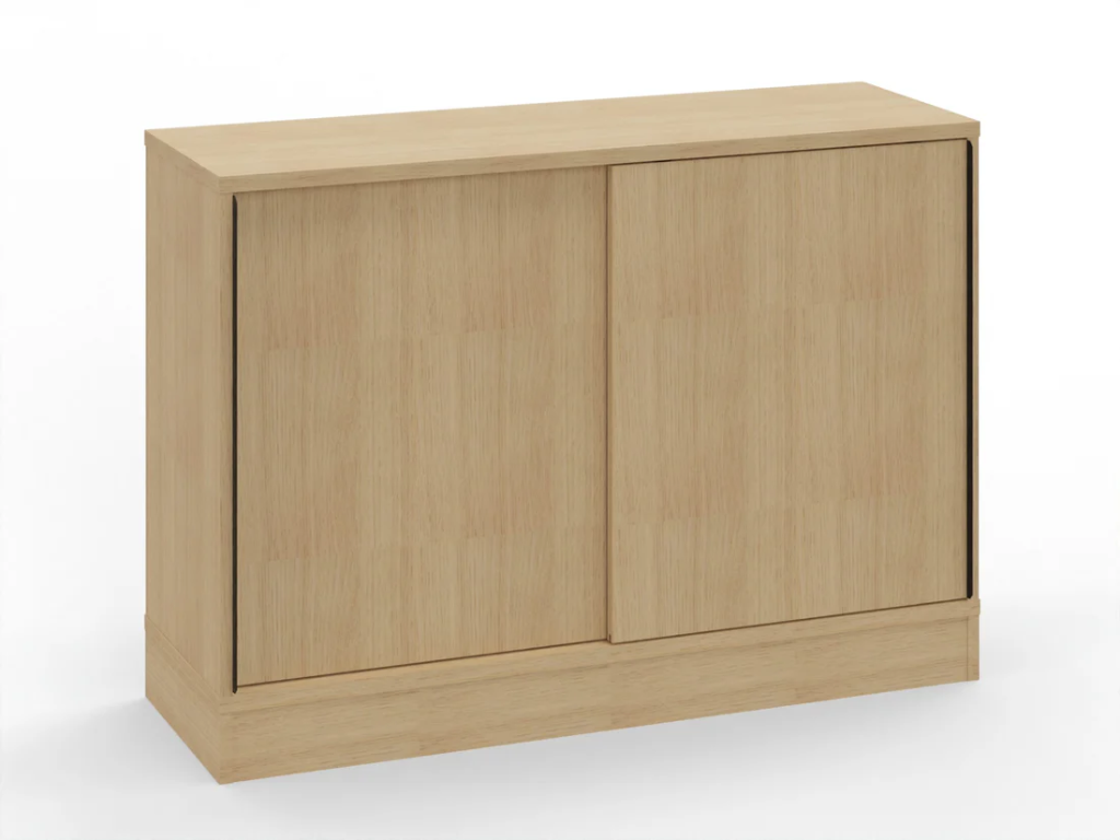 Skåp 120, skjutdörrar med metallisthandtag och sockel från SA Möbler - bild 6