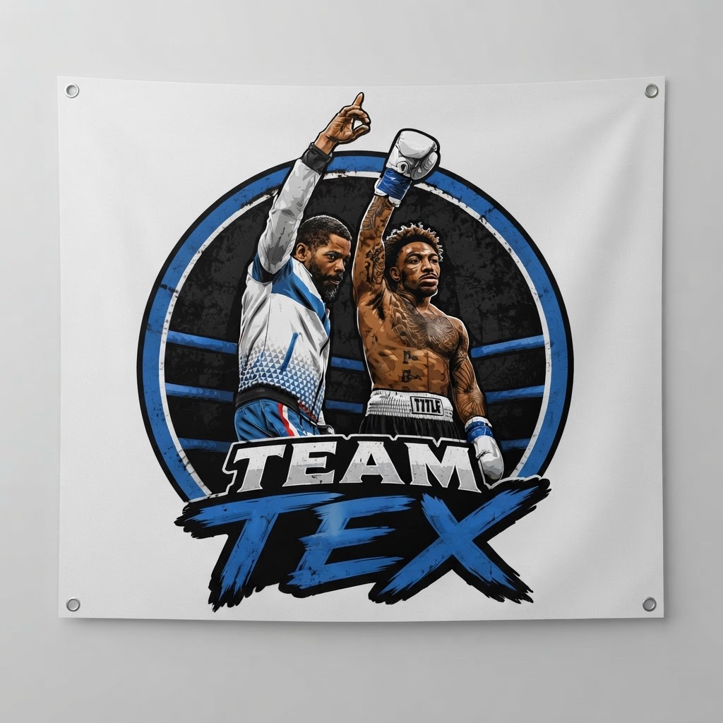 Team Tex Logo Banner (2x3) (Blue)