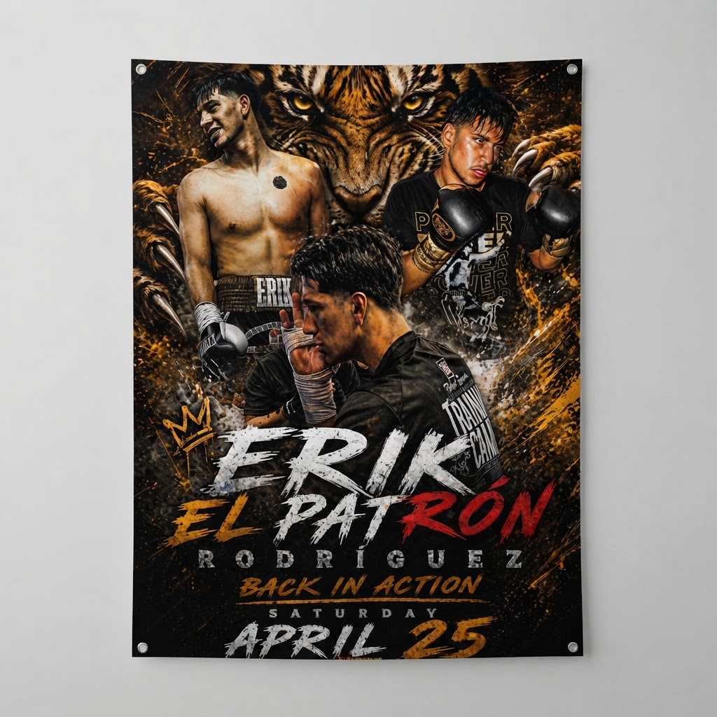 Erik 'El Patrón' Rodriguez — Tiger Edition Banner (2x3)