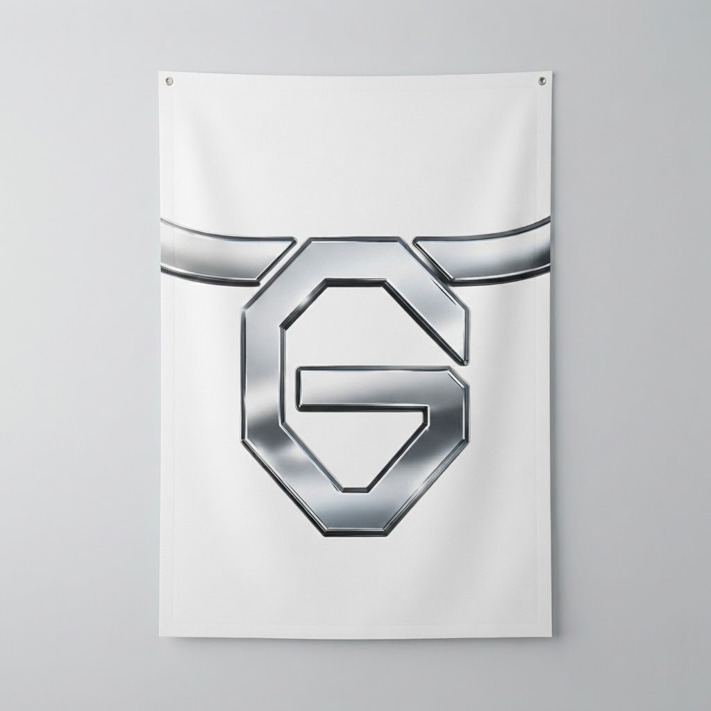 Jose 'El Toro' Garcia โ Chrome Logo Banner (2x3)