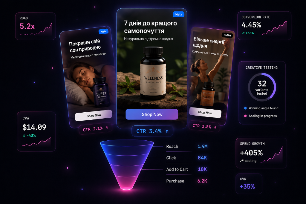 DTC Wellness Campaign Creative Testing