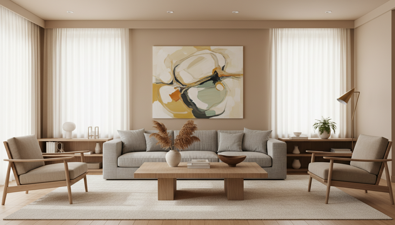 Art in a beautiful interior
