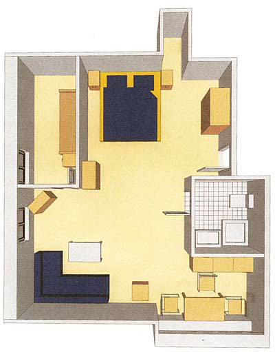 Grundriss Wohnung D