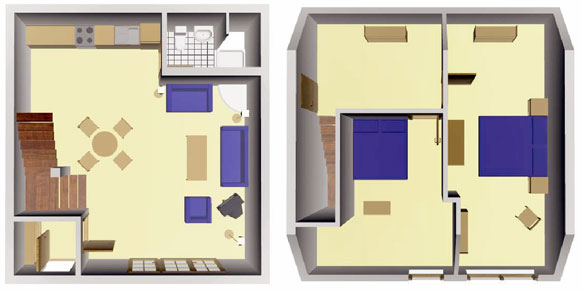 Grundriss Wohnung E