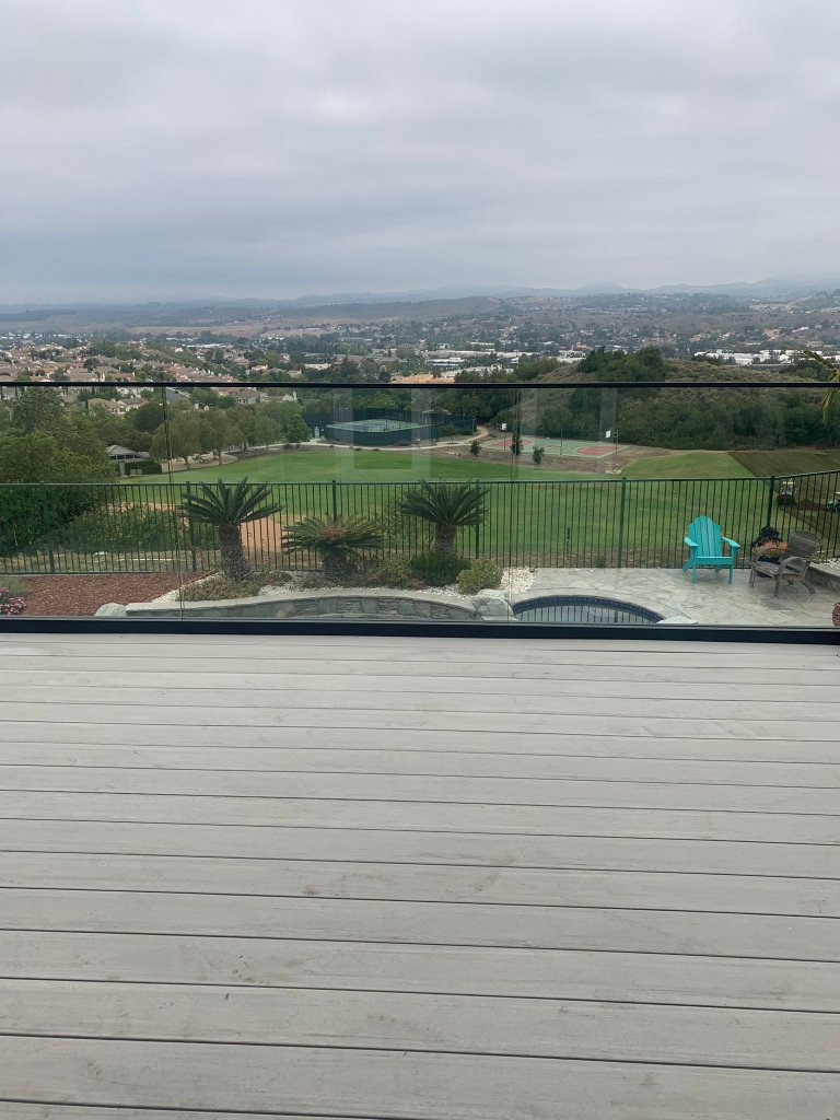 Balcony & Patio Remodel Timbertech Deck & Glass Railing