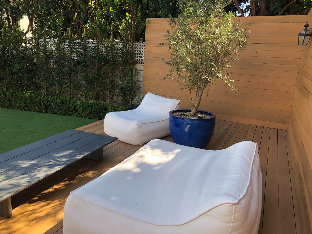 Custom Redwood Deck & Wall
