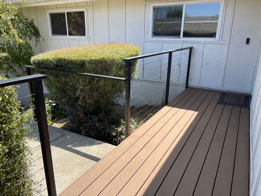 Trex Composite Deck with Custom Cable Railing