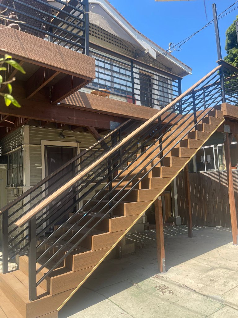 Trex Composite Deck with Custom Railing