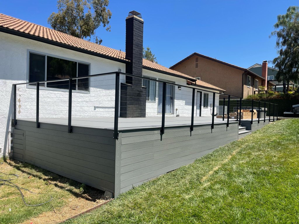 Trex Composite Deck with Custom Cable Railing