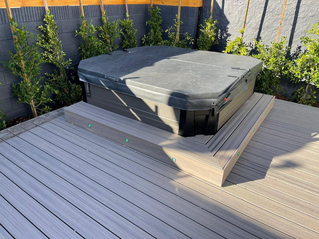 Trex Composite Wood Deck Jacuzzi