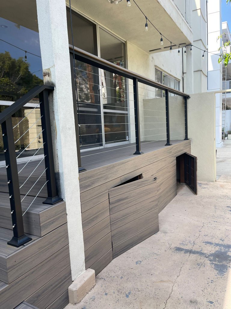 Trex Deck with Custom Cable Railing