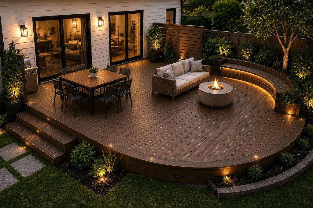 Custom deck project by ION Builders Inc