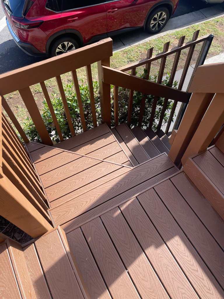 Multi Balconies Repair Trex Deck Wood Railing