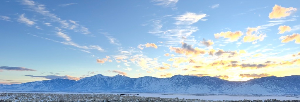 Carson Valley Nevada landscape with Sierra Nevada mountains — Hoyle Construction service area