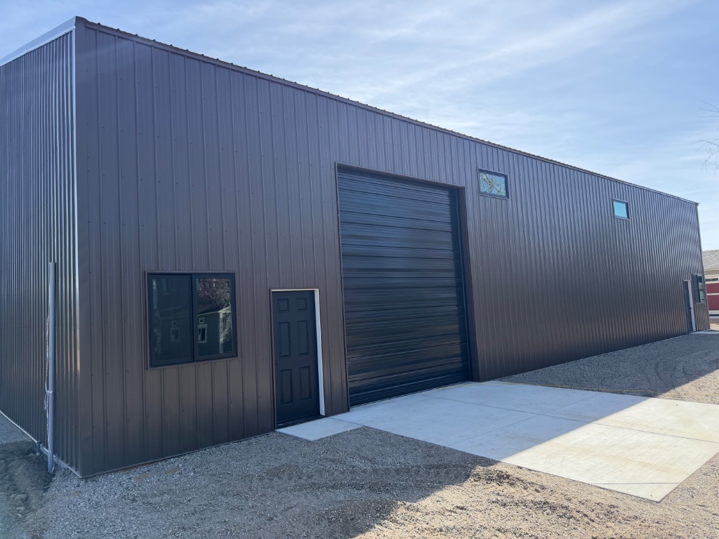 Dark Gray Steel Storage — Steel Building in Minden, NV by Hoyle Construction