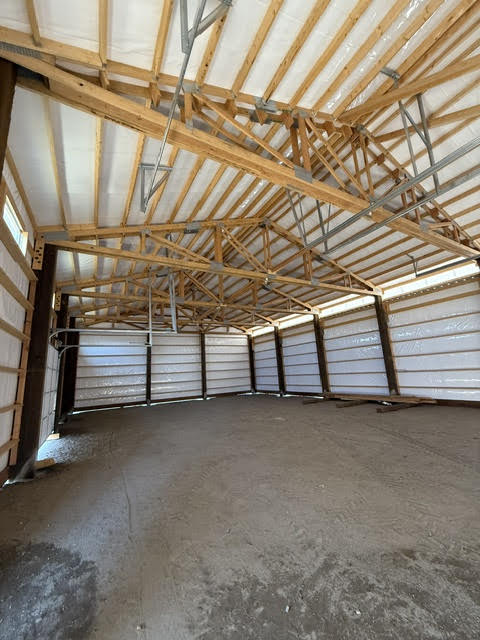 Clear-Span Shop Interior — Pole Building in Northern Nevada by Hoyle Construction