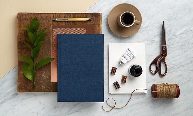 Premium publishing flat-lay