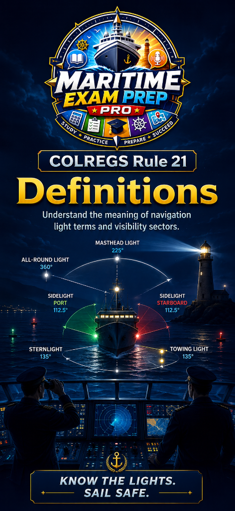 COLREGS Rule 21 — Definitions of Lights