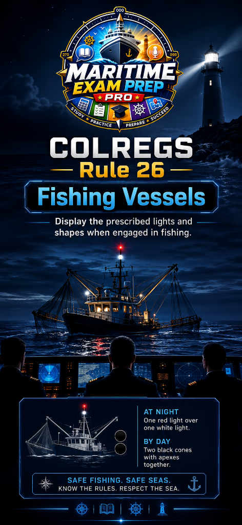 COLREGS Rule 26 — Fishing Vessels