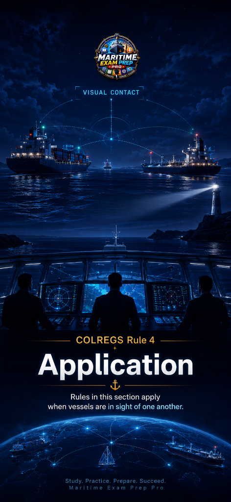 COLREGS Rule 4 — Application