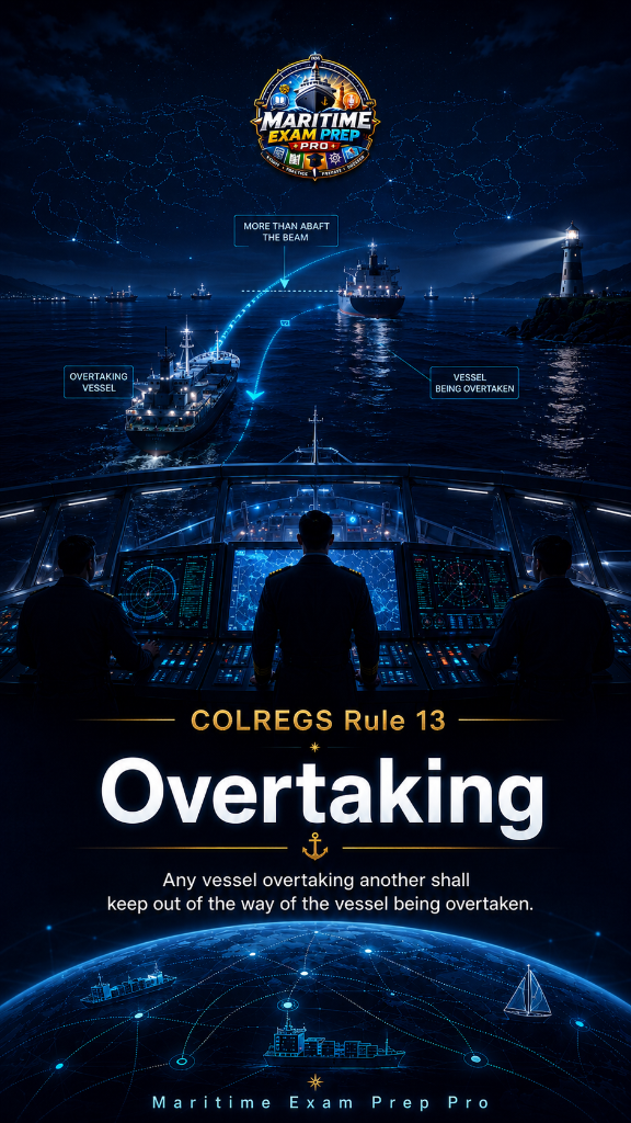 COLREGS Rule 13 — Overtaking