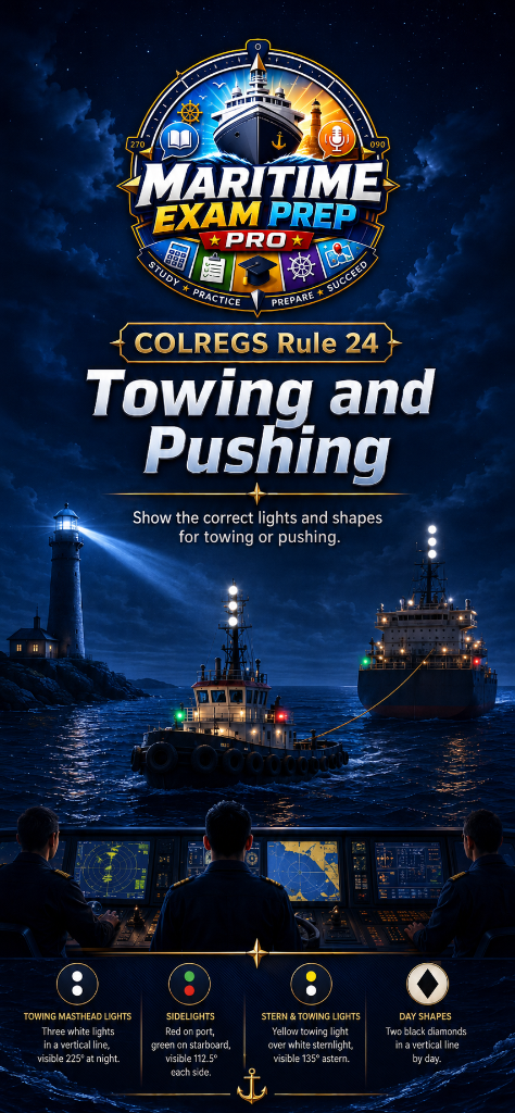 COLREGS Rule 24 — Towing and Pushing