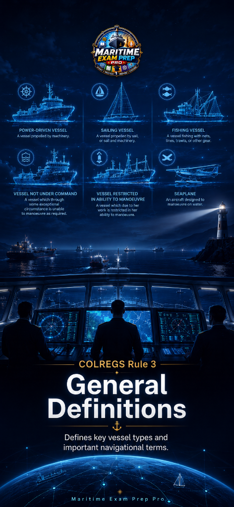 COLREGS Rule 3 — General Definitions