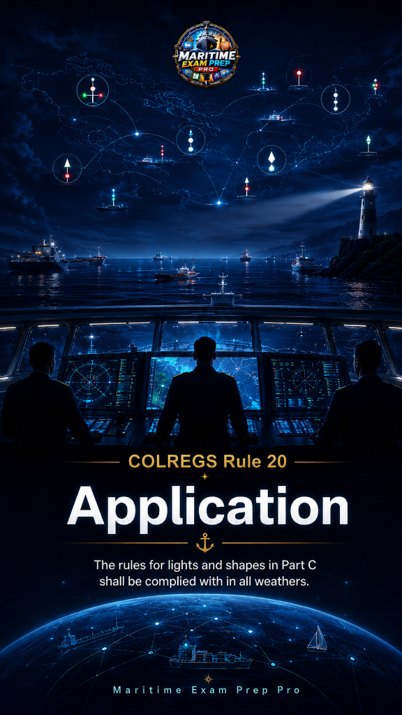 COLREGS Rule 20 — Application of Lights