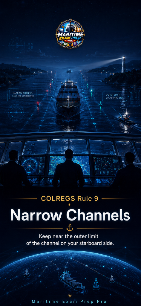 COLREGS Rule 9 — Narrow Channels