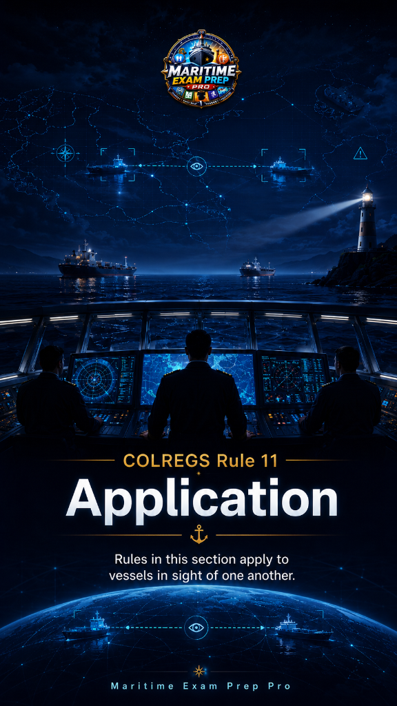 COLREGS Rule 11 — Application