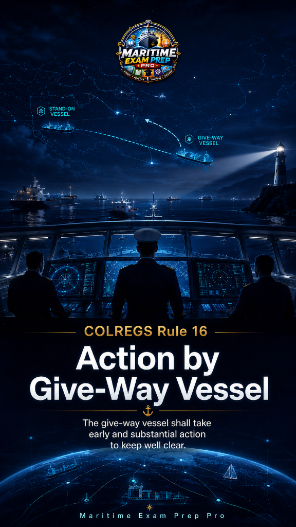 COLREGS Rule 16 — Action by Give-way Vessel