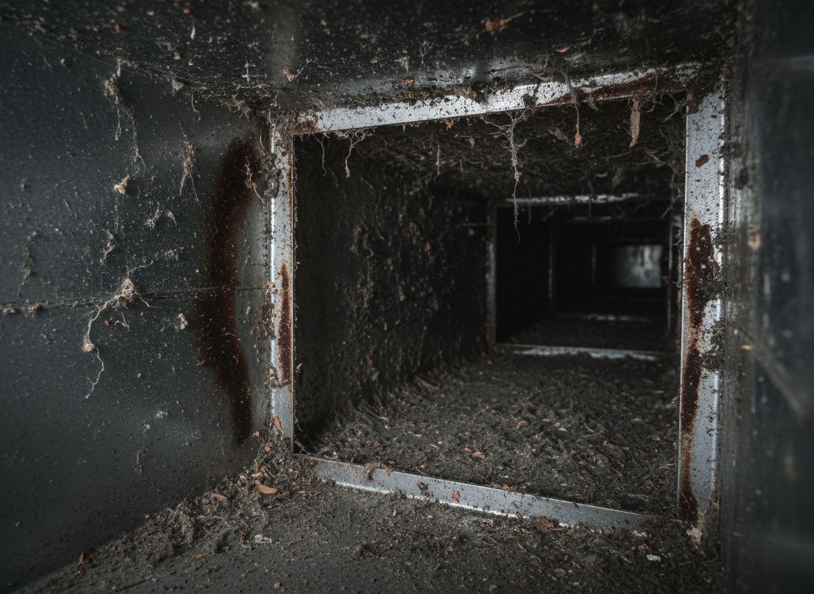 Air Duct System before cleaning