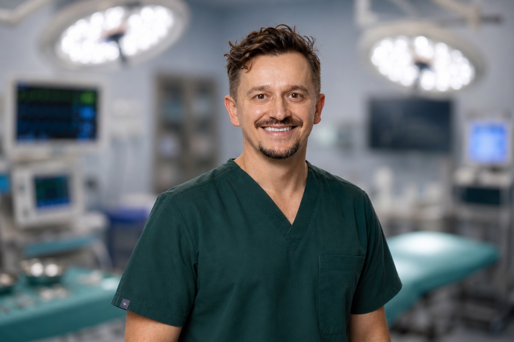 Hubert Gziut, specjalista chirurgii plastycznej Marina Clinic.