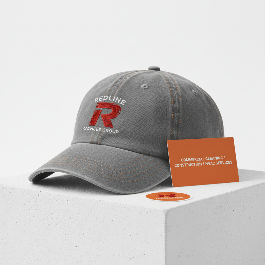 Redline Dad Hat — Gray (Embroidered R)