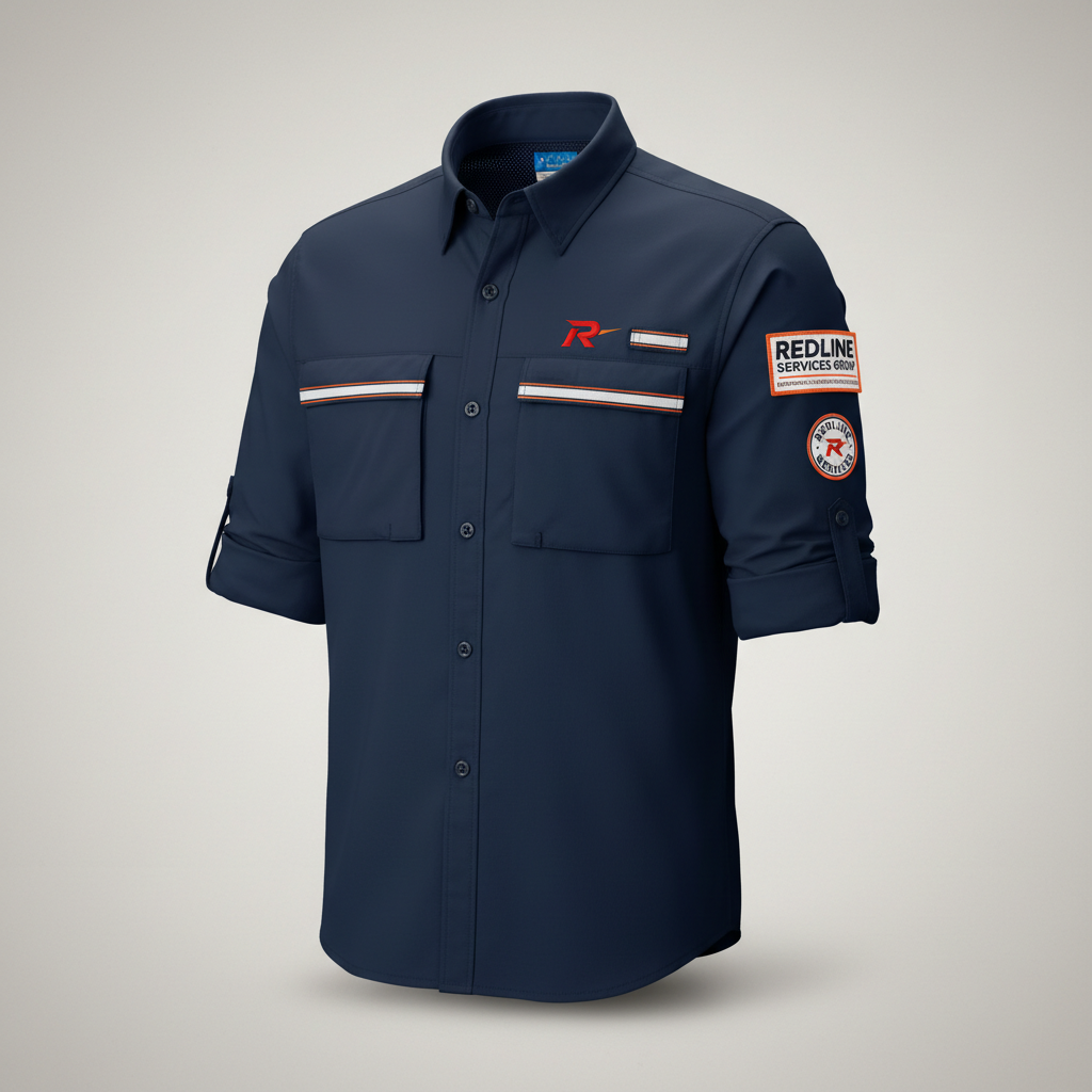 Redline Columbia-Style Button Down — Men's (R Logo) 4