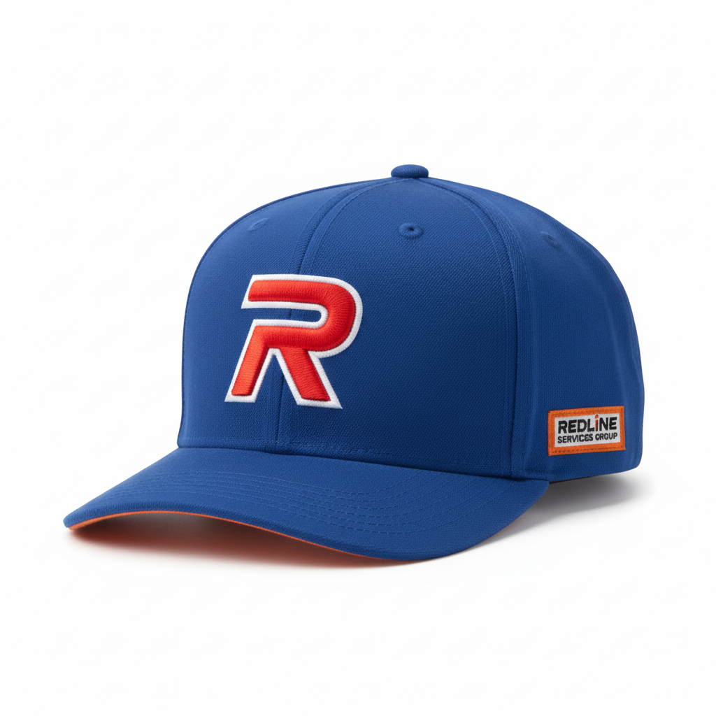 Redline Snapback Cap — Royal Blue (Embroidered R)
