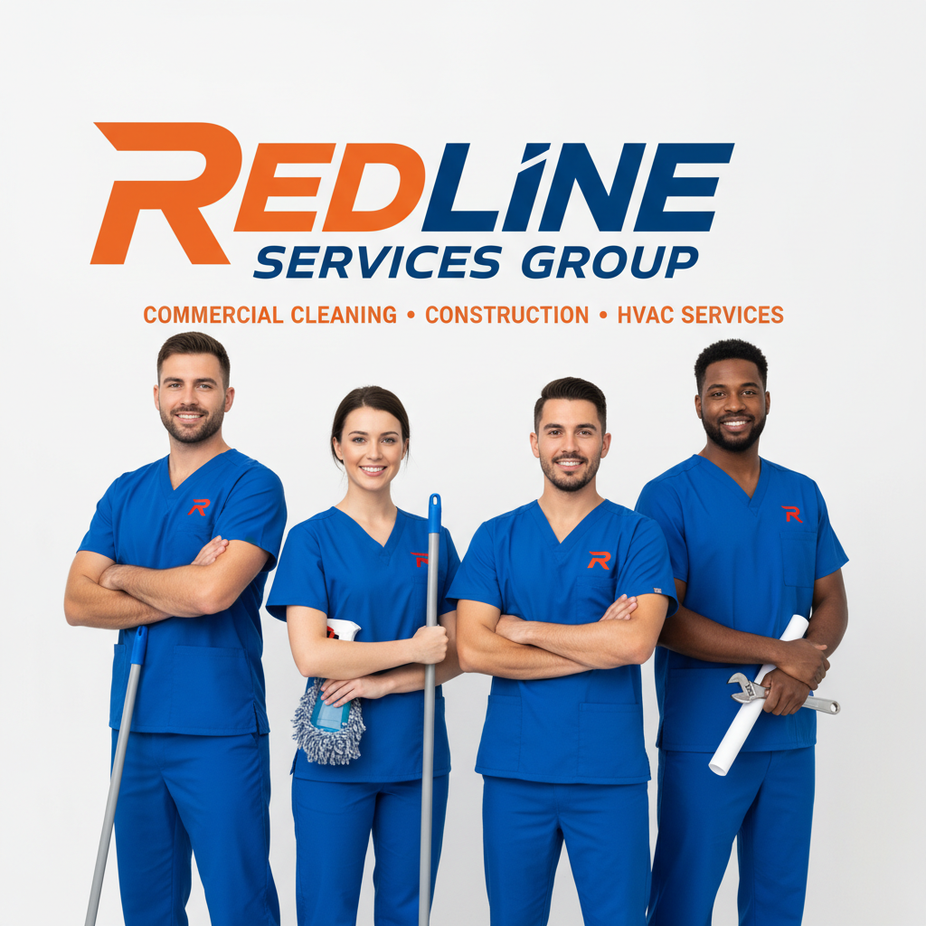 Redline Scrub Set — Cleaning Crew (R Logo) 5