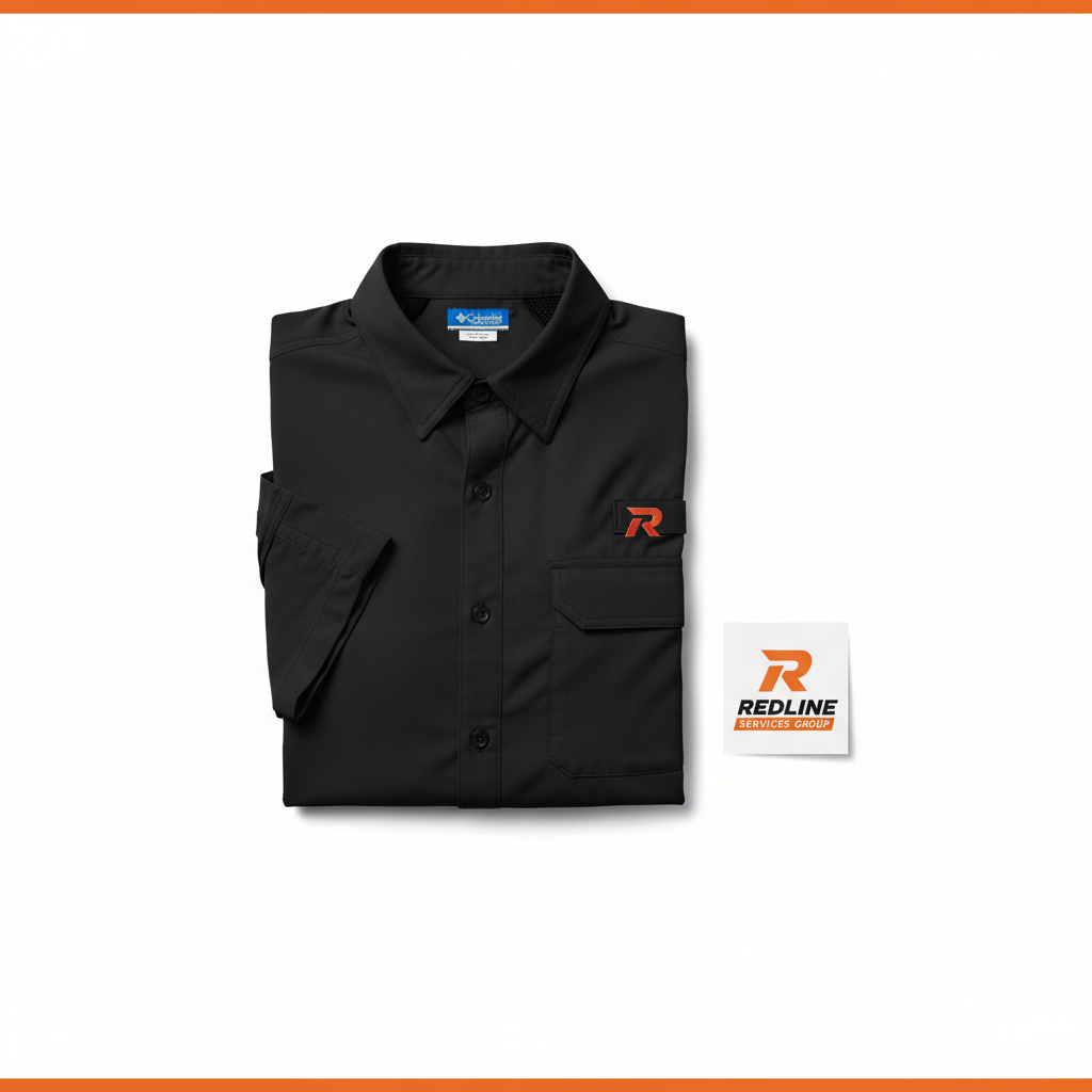 Redline Columbia-Style Button Down — Men's (R Logo)