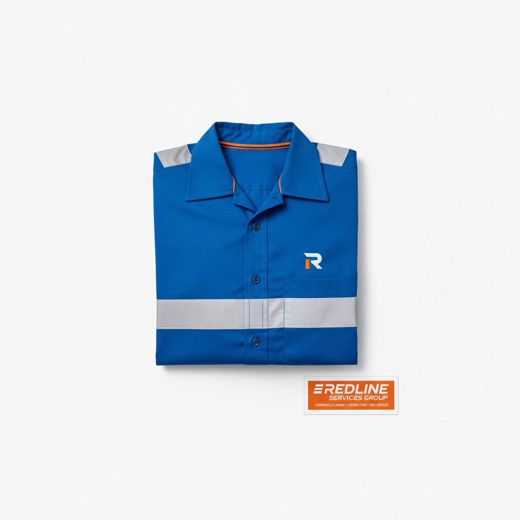 Redline Hi-Vis Safety Short Sleeve — Blue (Reflective)