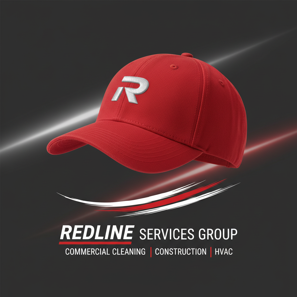 Redline Snapback Cap — Red (Embroidered R) 3