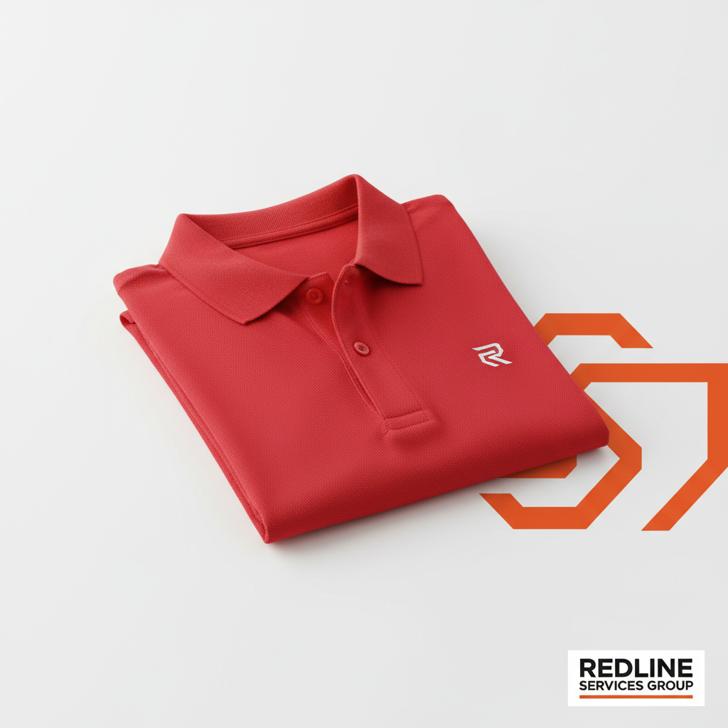Redline Cleaning Polo — Embroidered R (Professional) 4