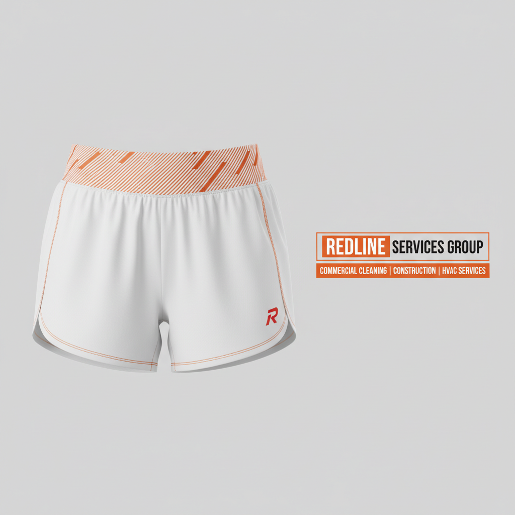 Redline Women's Athletic Shorts (R Logo) 2