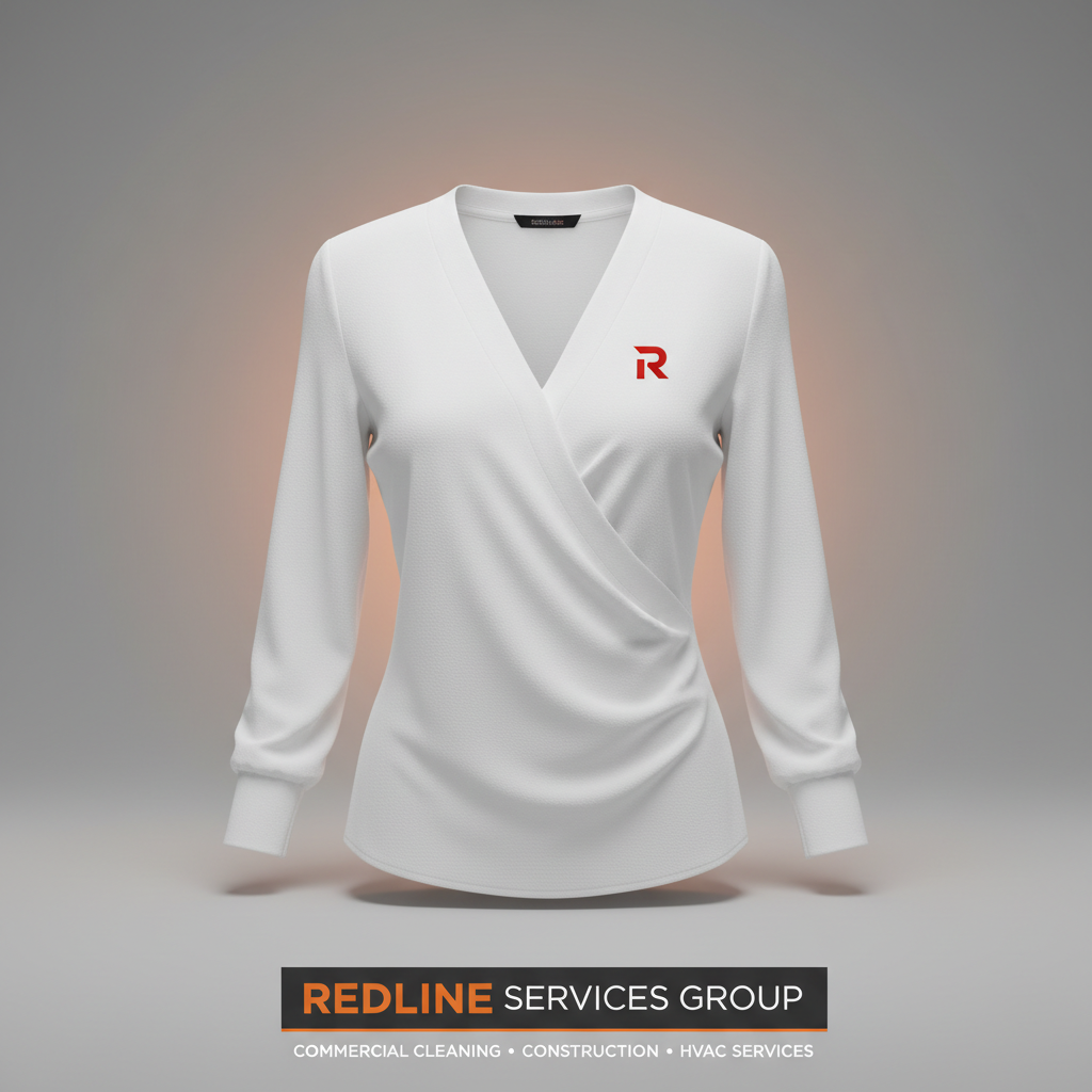 Redline Women's V-Neck Blouse (R Logo) 2