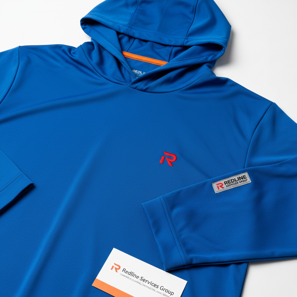Redline 5-Pack Sun Protection Hoodie Shirts — BLUE (Roofer Edition) 3