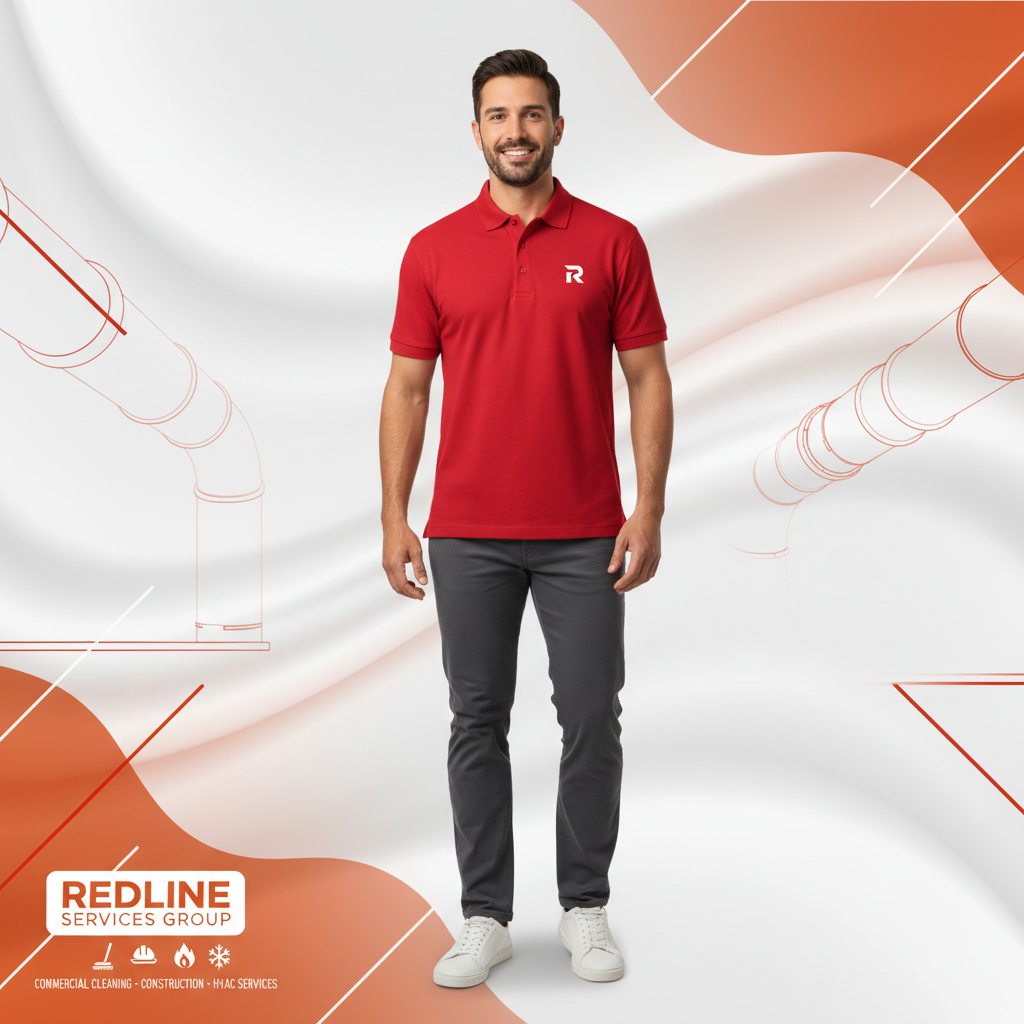 Redline Polo Shirt — Embroidered R (Men's) 3