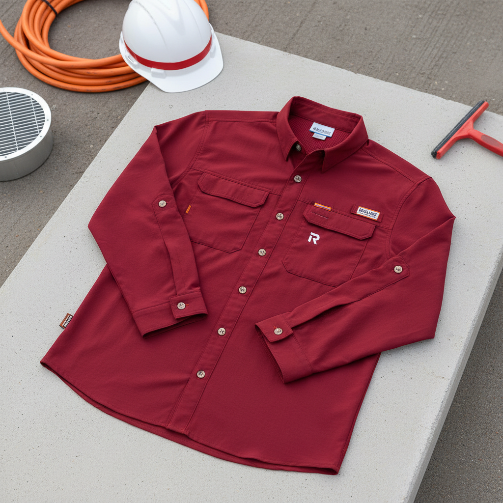 Redline Columbia-Style Button Down — Men's (R Logo) 3